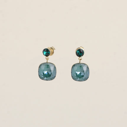 Boucles pendantes - ornées de cristaux de Swarovski® SS24 et 12 mm