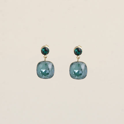 Boucles pendantes - ornées de cristaux de Swarovski® SS24 et 12 mm