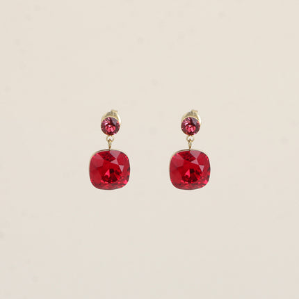 Boucles pendantes - ornées de cristaux de Swarovski® SS24 et 12 mm