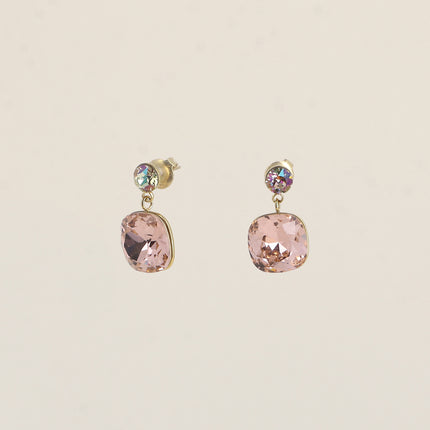 Boucles pendantes - ornées de cristaux de Swarovski® SS24 et 12 mm