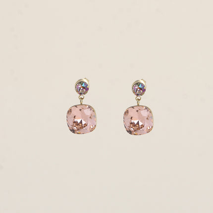 Boucles pendantes - ornées de cristaux de Swarovski® SS24 et 12 mm