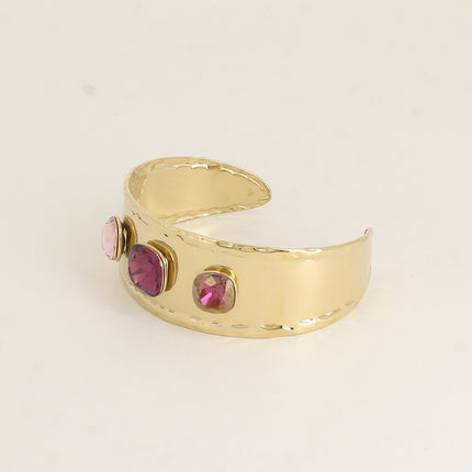 Manchette - ornée de cristaux de Swarovski® 10mm et 12mm