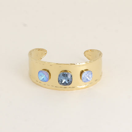 Manchette - ornée de cristaux de Swarovski® 10mm et 12mm