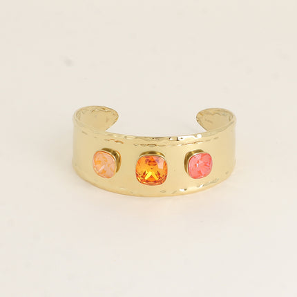 Manchette - ornée de cristaux de Swarovski® 10mm et 12mm