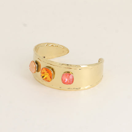 Manchette - ornée de cristaux de Swarovski® 10mm et 12mm