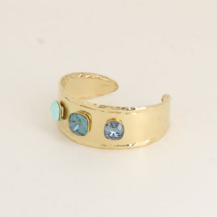 Manchette - ornée de cristaux de Swarovski® 10mm et 12mm