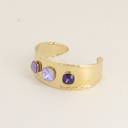 Manchette - ornée de cristaux de Swarovski® 10mm et 12mm