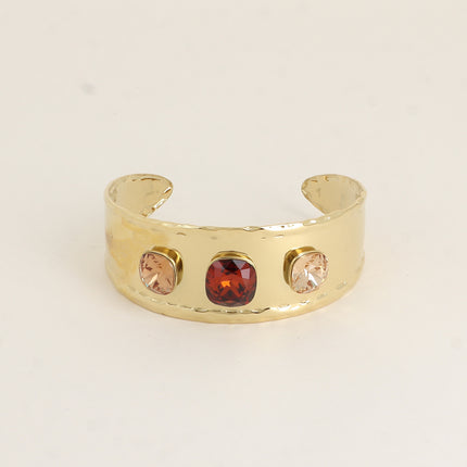 Manchette - ornée de cristaux de Swarovski® 10mm et 12mm