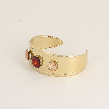 Manchette - ornée de cristaux de Swarovski® 10mm et 12mm