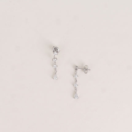 Boucles pendantes Lyrielle - 4 cristaux