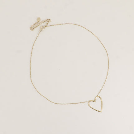 Collier - pendentif coeur ajouré