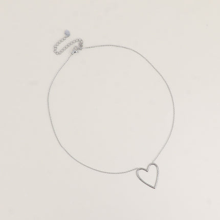 Collier - pendentif coeur ajouré