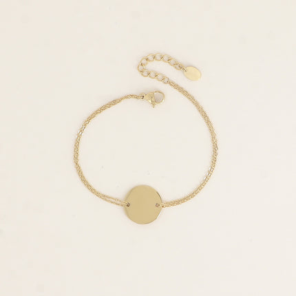 Bracelet - pastille ronde 15mm