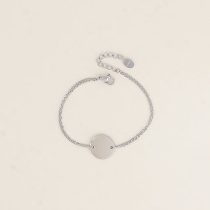 Bracelet - pastille ronde 15mm