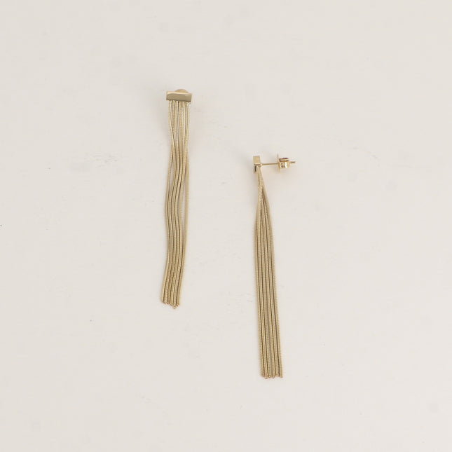 Boucles pendantes - barre et 5 mailles serpent