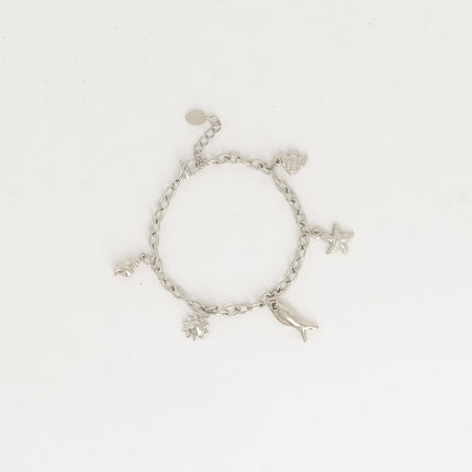 Bracelet - poissons, coquillages, soleil, étoile de mer