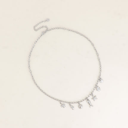 Collier - poissons, coquillages, soleil, étoile de mer