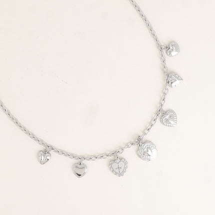 Collier - pampilles coeurs