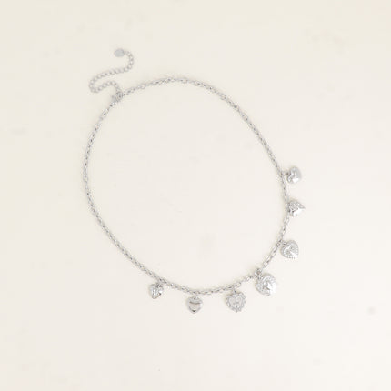 Collier - pampilles coeurs