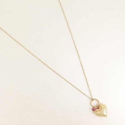 Sautoir - pendentif coeurs