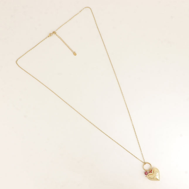 Sautoir - pendentif coeurs