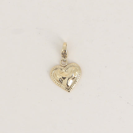 Charm - coeur bombé texturé
