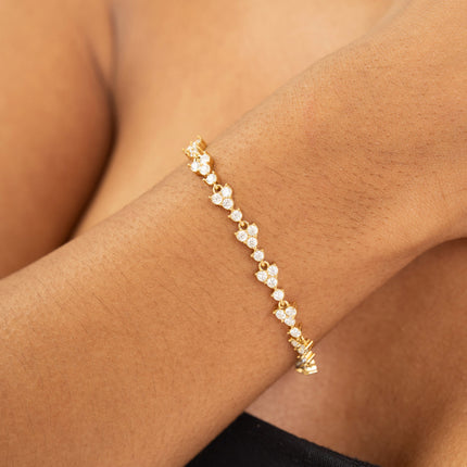 Bracelet - 4-crystal links
