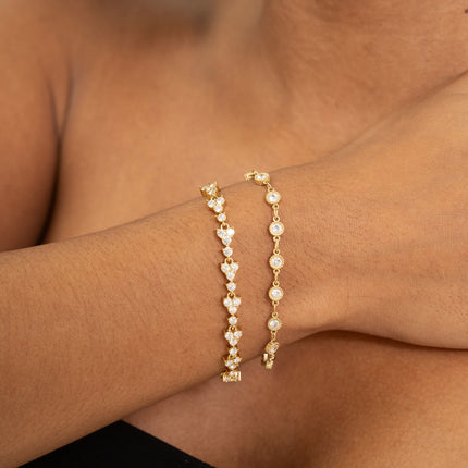 Bracelet - 4-crystal links