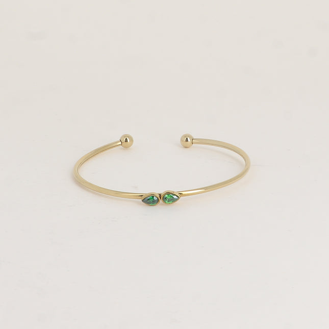 Bangle - 2 drop crystals
