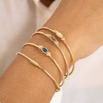 Bangle - ring with 3 spring patterns