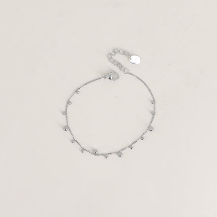 Bracelet - maille gourmette et boules 2 tailles
