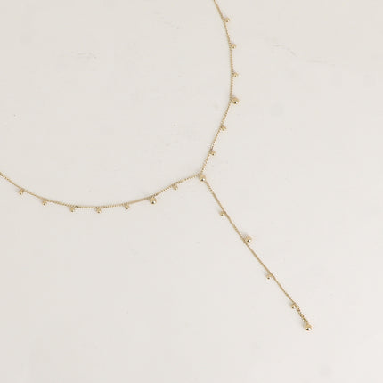 Collier Y - petites boules