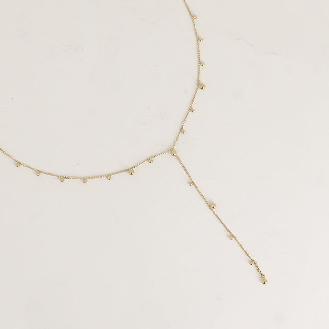 Collier Y - petites boules