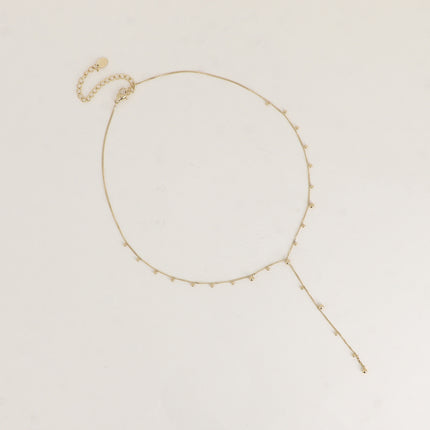 Collier Y - petites boules
