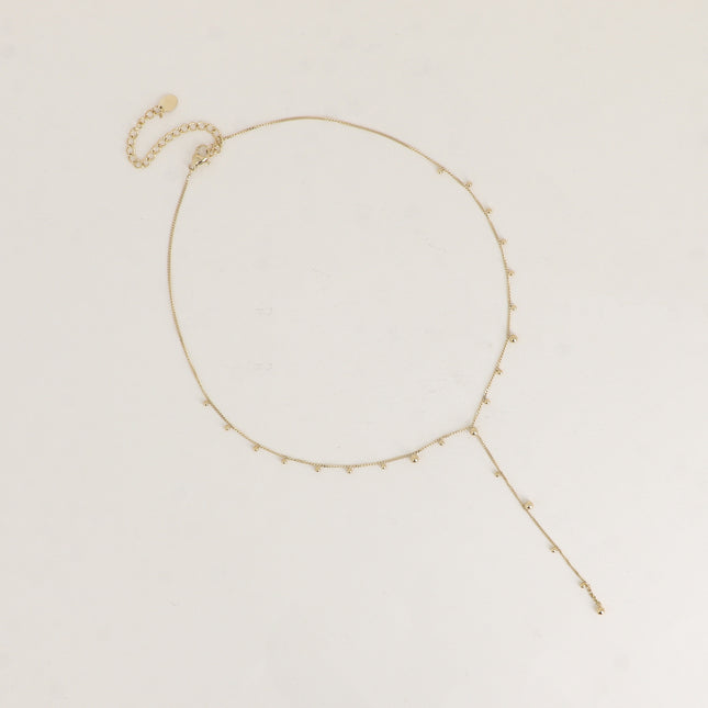 Collier Y - petites boules