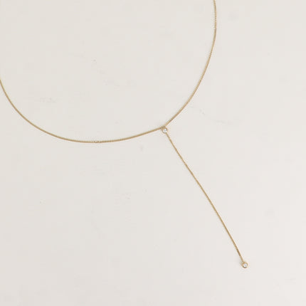 Collier Y - 2 oxydes de zirconium