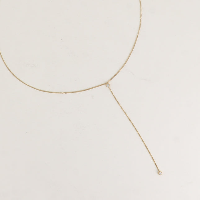 Collier Y - 2 oxydes de zirconium