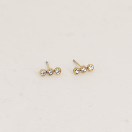 Boucles puces - 3 oxydes de zirconium