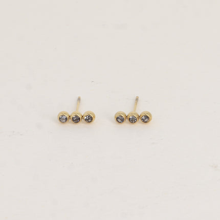 Boucles puces - 3 oxydes de zirconium