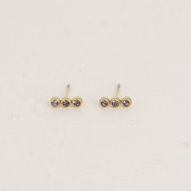 Boucles puces - 3 oxydes de zirconium