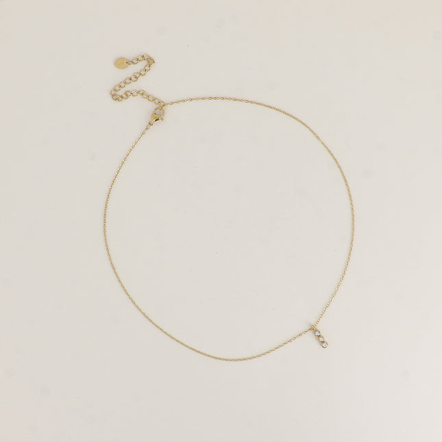 Collier - 3 cristaux ronds