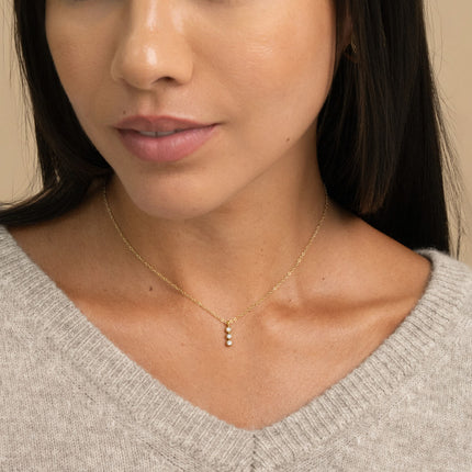 Collier - 3 cristaux ronds