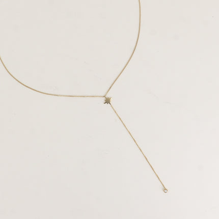 Collier Y - étoile du Nord et oxyde de zirconium