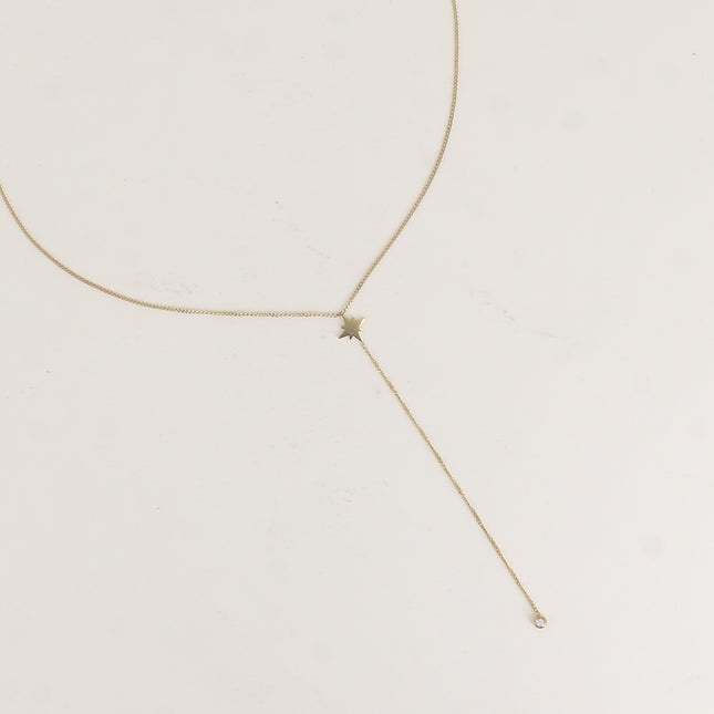 Collier Y - étoile du Nord et oxyde de zirconium