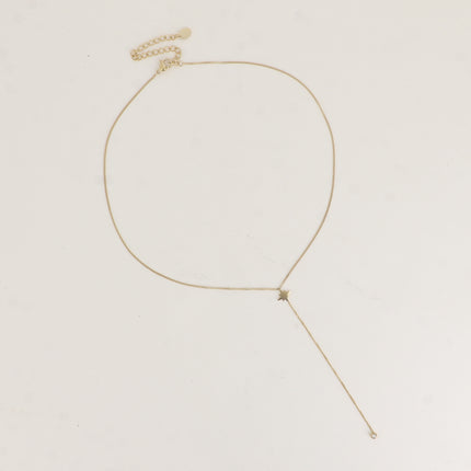 Collier Y - étoile du Nord et oxyde de zirconium