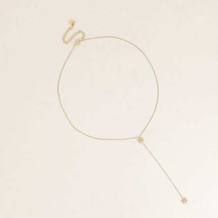 Collier Y - 2 fleurs