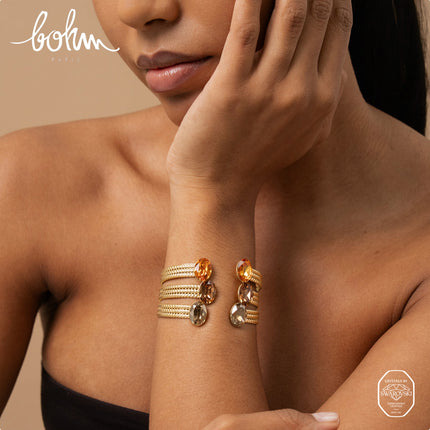Jonc Phoebe Oval - orné de cristaux de Swarovski® ovales