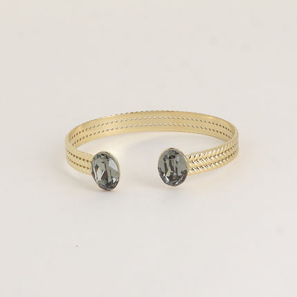 Jonc Phoebe Oval - orné de cristaux de Swarovski® ovales