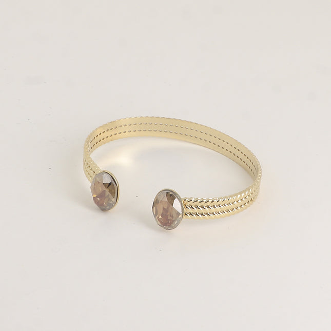 Jonc Phoebe Oval - orné de cristaux de Swarovski® ovales