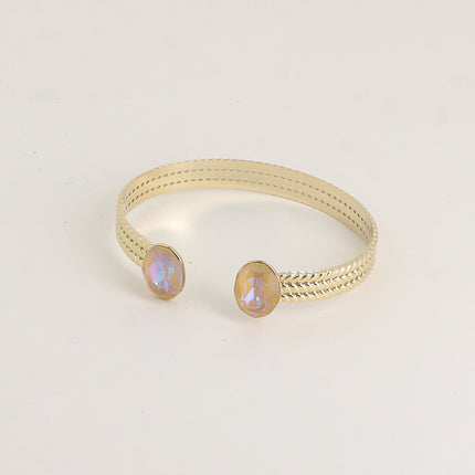 Jonc Phoebe Oval - orné de cristaux de Swarovski® ovales